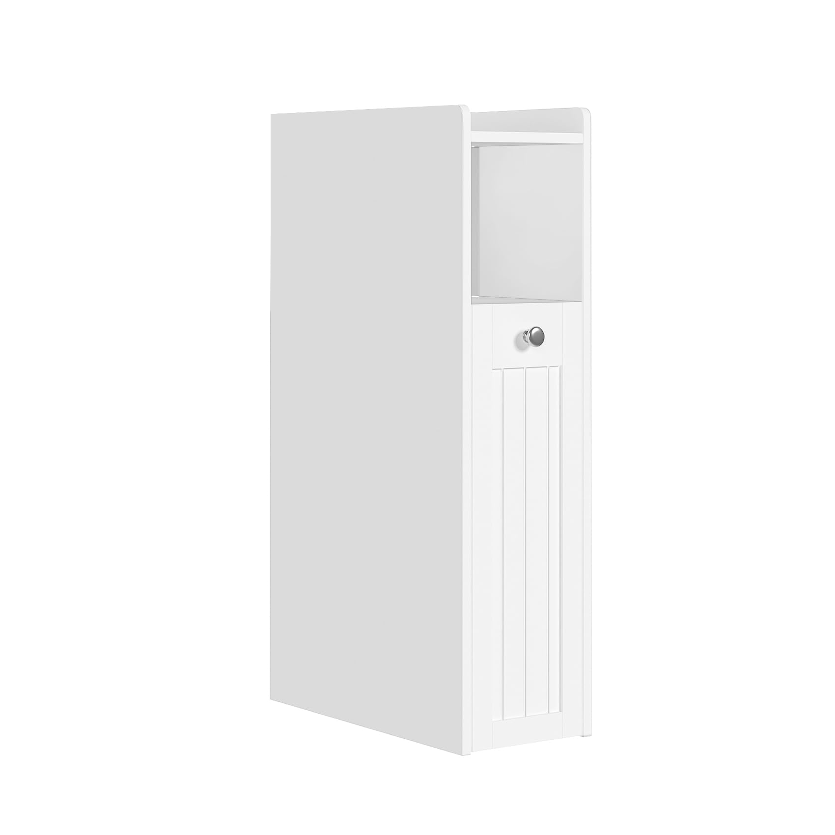 ChooChoo Slim Bathroom Storage Cabinet, Small Narrow Storage Organizer with Slide Out Drawers, Freestanding Toilet Paper Holder, Bathroom Cabinet for Small Places, White - Image 9